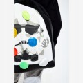 BUTTON ODBLASKOWY przypinka znaczek odblaskowy SREBRNY ODBLASK DLA DZIECI