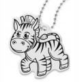 ZAWIESZKA ODBLASKOWA ZEBRA brelok odblaskowy ODBLASK DLA DZIECI