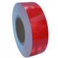 TAŚMA ODBLASKOWA SAMOPRZYLEPNA czerwona 53mm/ 1m konturowa na metry