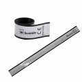 OPASKA ODBLASKOWA SAMOZACISKOWA srebrna 38 x 3 cm PREMIUM TEKSTYLNA