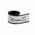 OPASKA ODBLASKOWA SAMOZACISKOWA srebrna 38 x 3 cm PREMIUM TEKSTYLNA
