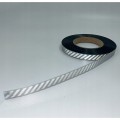 TAŚMA ODBLASKOWA TERMOTRANSFER 1 METR! DO WPRASOWANIA PASY srebrna 12mm