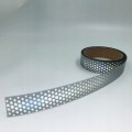 TAŚMA ODBLASKOWA TERMOTRANSFER 1 METR! DO WPRASOWANIA KROPKI srebrna 25mm
