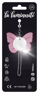 ZAWIESZKA ODBLASKOWA certyfikowana AGR LA LUMINOSITE 2 el. motyl + koło