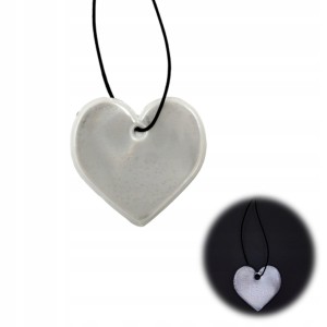 ZAWIESZKA ODBLASKOWA HEART SERCE brelok odblaskowy ODBLASK DLA DZIECI