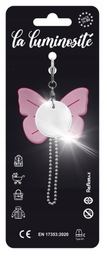 ZAWIESZKA ODBLASKOWA certyfikowana AGR LA LUMINOSITE 2 el. motyl + koło