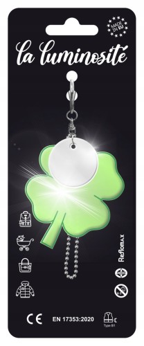 ZAWIESZKA ODBLASKOWA certyfikowana AGR LA LUMINOSITE 2 el. koniczyna + koło