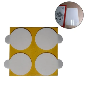  Kółka samoprzylepne dwustronne 1mm z listkiem fi2cm