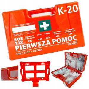 APTECZKA PIERWSZEJ POMOCY przenośna walizka ZAKŁADOWA Z WYPOSAŻENIEM K20