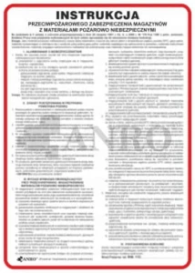 INSTRUKCJA PPOŻ dla magazynów z materiałami palnym
