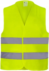 KAMIZELKA OSTRZEGAWCZA ODBLASKOWA żółta VEST r.XXL