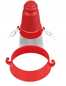 Uchwyt na pachołek drogowy / słupek do łańcucha taśmy TRAFFIC-CONE
