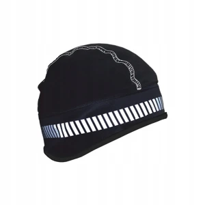 CZAPKA BEANIE DO BIEGANIA ODBLASKOWA czarna rozmiar L Salzmann