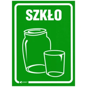 NAKLEJKA SZKŁO znak folia samoprzylepna kolorowe tło 15x20cm