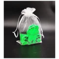 OPASKA ODBLASKOWA SAMOZACISKOWA zielona 34 x 3 cm PREMIUM WELUR na rękę