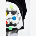 BUTTON ODBLASKOWY przypinka znaczek odblaskowy POMARAŃCZ ODBLASK DLA DZIECI
