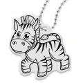 ZAWIESZKA ODBLASKOWA ZEBRA brelok odblaskowy ODBLASK DLA DZIECI