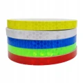 TAŚMA ODBLASKOWA SAMOPRZYLEPNA żółta KONTUROWA 1cm/8m rolka na rower auto
