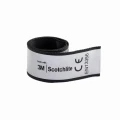 OPASKA ODBLASKOWA SAMOZACISKOWA srebrna 38 x 3 cm PREMIUM TEKSTYLNA
