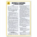 INSTRUKCJA SANITARNA W ZAKŁADZIE FRYZJERSKIM tabliczka BHP 350x245mm