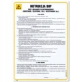 INSTRUKCJA BHP PRZY OBSŁUDZE ELEKTRONARZĘDZI tabliczka BHP 350x245mm