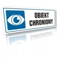 OBIEKT CHRONIONY tabliczka 300x100 mm znak informacyjny BHP