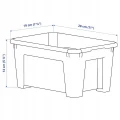 POJEMNIK PLASTIKOWY LEKI ZABAWKI Z POKRYWĄ IKEA 5l