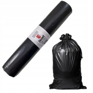 WORKI NA ŚMIECI 70X110CM CZARNE ekstra mocne BEAST 120L rolka 10szt