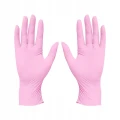 Rękawice RĘKAWICZKI nitrylowe BEZPUDROWE NITRYLEX PINK różowe XS 100szt