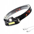 LATARKA CZOŁOWA LED czołówka mocna lampka COB 4w1 akumulatorowa USB magnes