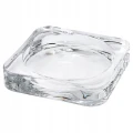 PODSTAWKA NA ŚWIECE tealight świecznik SZKŁO BEZBARWNE 10x10 cm IKEA GLASIG