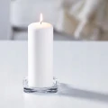 PODSTAWKA NA ŚWIECE tealight świecznik SZKŁO BEZBARWNE 10x10 cm IKEA GLASIG