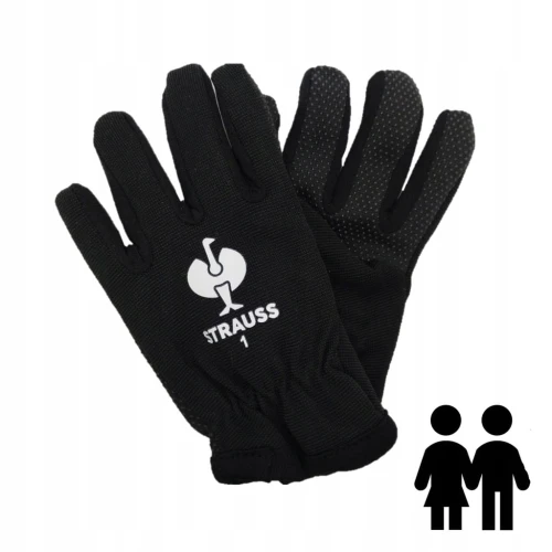 RĘKAWICE ZIMOWE DZIECIĘCE Engelbert STRAUSS Fleece Comfort czarne rozm. 1