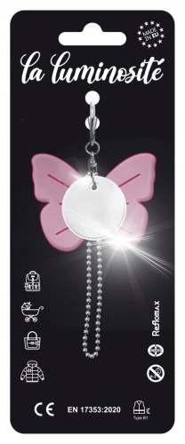 ZAWIESZKA ODBLASKOWA certyfikowana AGR LA LUMINOSITE 2 el. motyl + koło