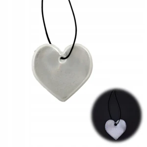 ZAWIESZKA ODBLASKOWA HEART SERCE brelok odblaskowy ODBLASK DLA DZIECI