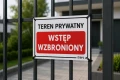 TEREN PRYWATNY WSTĘP WZBRONIONY tablica PVC znak BHP 300x200mm płyta twarda